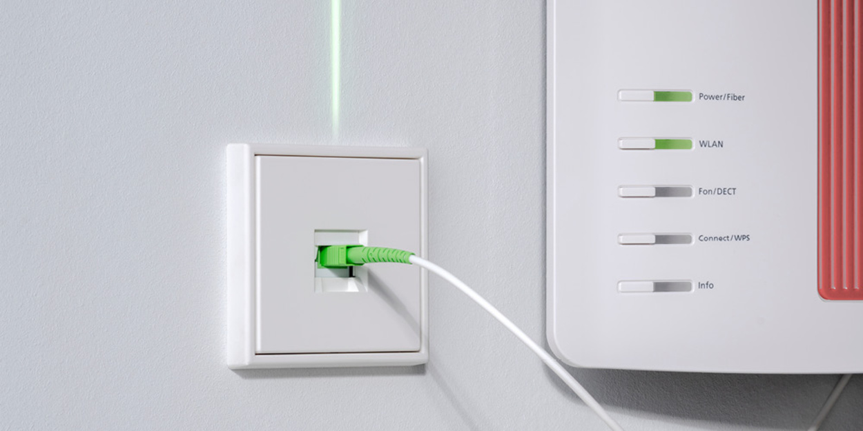 Die neuen Glasfaser-Anschlussdosen bei Hausgeräte Outlet in Langen